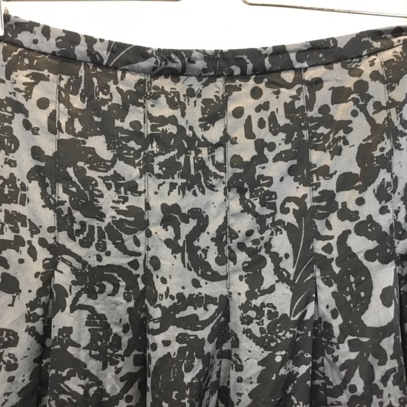 Marc Aurel Abstract Floral Print Silk Skirt - Picture 3 of 9